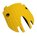 RS PRO 210mm Yellow Cable Cover in Rubber, 1 x 45mm Inside dia.