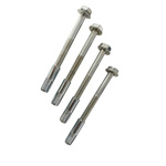 RS PRO 100mm Grey Fastening Kit in Steel, 10mm Inside dia.