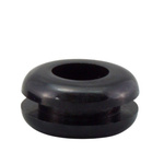 RS PRO Black PVC 6.2mm Cable Grommet for Maximum of 3mm Cable Dia.