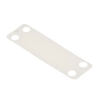 RS PRO Cable Tie Cable Markers, Natural, Pre-printed "Blank", for Cables