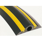 Vulcascot 4.5m Black/Yellow Cable Cover in Rubber, 30mm Inside dia.
