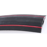 Vulcascot 3m Black/Red Cable Cover, 14 x 8mm Inside dia.