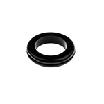 RS PRO Black PVC 31.7mm Cable Grommet for Maximum of 25mm Cable Dia.