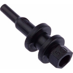 RS PRO Black Rubber Cable Grommet for 1 → 3mm Cable Dia.