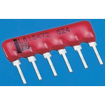 Bourns 4600X Series 220kΩ ±2% Bussed Through Hole Resistor Network, 9 Resistors, 1.25W total SIP package Pin