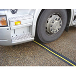 Vulcascot 1.5m Black/Yellow Cable Cover in Rubber, 56 x 27mm Inside dia.