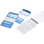 RS PRO Adhesive Cable Markers, Black on White, Pre-printed "0 → 9"