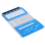 RS PRO Adhesive Cable Markers, Black on White, Pre-printed "1 → 45"