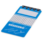 RS PRO Adhesive Cable Markers, Black on White, Pre-printed "46 → 90"