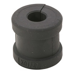 HARTING Black Thermoplastic Rubber 18mm Cable Grommet for 7 → 8mm Cable Dia.