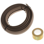 RS PRO 1.83m Brown Cable Cover in PVC, 7.4mm Inside dia.