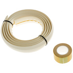 RS PRO 1.83m White Cable Cover in PVC, 7.4mm Inside dia.
