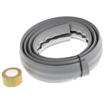 RS PRO 1.83m Grey Cable Cover in PVC, 14.8mm Inside dia.