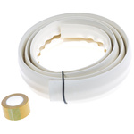 RS PRO 1.83m White Cable Cover in PVC, 14.8mm Inside dia.