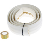 RS PRO 1.83m White Cable Cover in PVC, 19mm Inside dia.