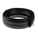 RS PRO 1.83m Black Cable Cover in PVC, 22mm Inside dia.