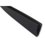 TE Connectivity Black Polyolefin Grommet Strip