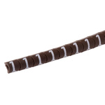 HellermannTyton Helagrip Slide On Cable Markers, White on Brown, Pre-printed "1", 1 → 3mm Cable