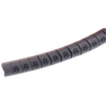 HellermannTyton Helagrip Slide On Cable Markers, Black on Grey, Pre-printed "8", 4 → 9mm Cable