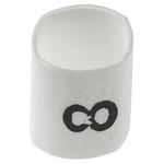 TE Connectivity Heat Shrink Cable Markers, White, Pre-printed "8", 1 → 3mm Cable