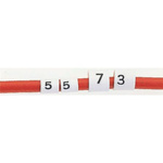 TE Connectivity Heat Shrink Cable Markers, White, Pre-printed "E", 1 → 3mm Cable