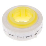3M Adhesive Cable Markers, White, Pre-printed "1"