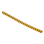 HellermannTyton Helagrip Slide On Cable Markers, Black on Yellow, Pre-printed "4", 2 → 5mm Cable