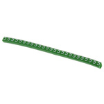 HellermannTyton Helagrip Slide On Cable Markers, White on Green, Pre-printed "5", 2 → 5mm Cable