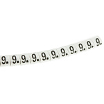 HellermannTyton Helagrip Slide On Cable Markers, Black on White, Pre-printed "9", 2 → 5mm Cable