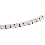 HellermannTyton Helagrip Slide On Cable Marker, Black on White, Pre-printed "L", 1 → 3mm Cable