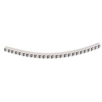 HellermannTyton Helagrip Slide On Cable Markers, Black on White, Pre-printed "F", 1 → 3mm Cable