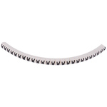 HellermannTyton Helagrip Slide On Cable Marker, Black on White, Pre-printed "W", 2 → 5mm Cable