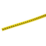 HellermannTyton Helagrip Slide On Cable Markers, Black on Yellow, Pre-printed "4", 2 → 5mm Cable