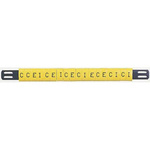 HellermannTyton Ovalgrip Slide On Cable Markers, Black on Yellow, Pre-printed "7", 2.5 → 6mm Cable