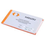 SES Sterling Adhesive Cable Marker Book, Black on White, Pre-printed "0 → 9"