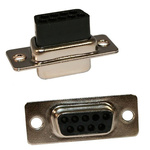 Norcomp 9 Way Cable Mount D-sub Connector Socket, 2.77mm Pitch