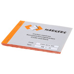 SES Sterling Adhesive Cable Marker Book, Black on White, Pre-printed "1 → 33; -; A; B; C; R; S; T; U; V; W"