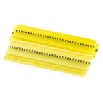 JLP PLIO®-CLIP Clip On Cable Markers, Yellow, Pre-printed "., /, N → Z, Plain", 3.6 → 6mm Cable