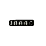 RS PRO Slide On Cable Marker, White on Black, Pre-printed "0", 3 → 4.2mm Cable