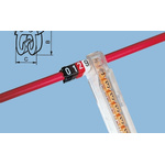 Legrand Clip On Cable Markers, Black, Pre-printed "0", 2.8 → 3.8mm Cable