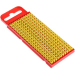 HellermannTyton WIC1 Snap On Cable Markers, Yellow, Pre-printed "-; +; A; E; Earth; L; N; R; S; T", 2 → 2.8mm