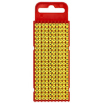 HellermannTyton WIC1 Snap On Cable Markers, Yellow, Pre-printed "B; C; D; F; I; M; P; U; V; W", 2 → 2.8mm Cable