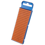 HellermannTyton WIC2 Snap On Cable Markers, Orange, Pre-printed "3", 2.8 → 3.8mm Cable