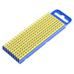 HellermannTyton WIC2 Snap On Cable Markers, Yellow, Pre-printed "-; *; /; +; =; ·; AC; DC; Earth", 2.8 → 3.8