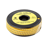 RS PRO Slide On Cable Markers, Black on Yellow, Pre-printed "8", 3 → 4.2mm Cable