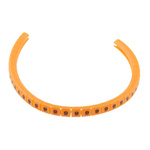RS PRO Snap On Cable Markers, Black on Orange, Pre-printed "9", 3 → 3.4mm Cable