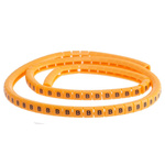 RS PRO Snap On Cable Markers, Black on Orange, Pre-printed "B", 3 → 3.4mm Cable