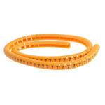 RS PRO Snap On Cable Markers, Black on Orange, Pre-printed "5", 4 → 5mm Cable