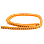 RS PRO Snap On Cable Markers, Black on Orange, Pre-printed "8", 4 → 5mm Cable