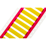 RS PRO Heat Shrink Cable Marker, Yellow, 2.3 → 5.5mm Cable